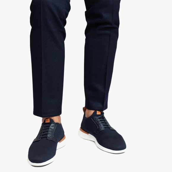 Wolf & Shepherd SwiftKnit Derby Like Walking on Clouds, Navy/White, Size 9 - Picture 8 of 13